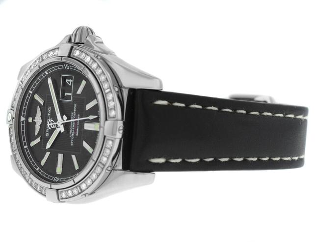 Breitling Silver Galactic 41 A49350la/Ba07-429x Unisex Diamond Steel 41mm Watch Breitling Silver Galactic 41 A49350la/Ba07-429x Unisex Diamond Steel 41mm Watch