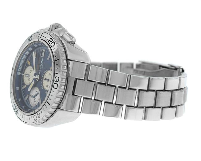Breitling Silver Tourneau Aviator 40 Tny0100024 Mens Stainless Steel 40mm Watch Breitling Silver Tourneau Aviator 40 Tny0100024 Mens Stainless Steel 40mm Watch
