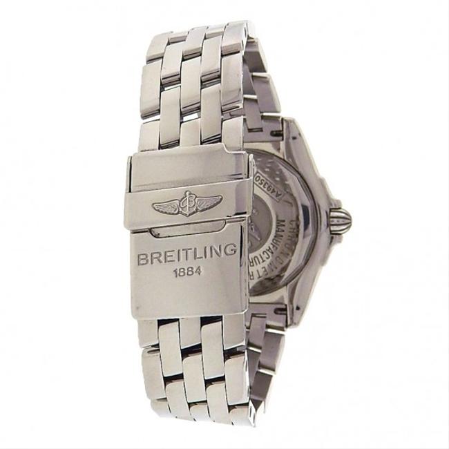 Breitling Silver Windrider Cockpit A49350 Stainless Steel Big Date Watch Breitling Silver Windrider Cockpit A49350 Stainless Steel Big Date Watch