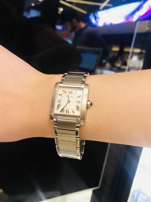 Cartier Silver Gold Tank Francaise Ladies W51011q3 Watch Cartier Silver Gold Tank Francaise Ladies W51011q3 Watch