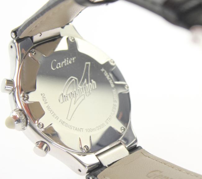 Cartier Silver Chronograph Watch Cartier Silver Chronograph Watch