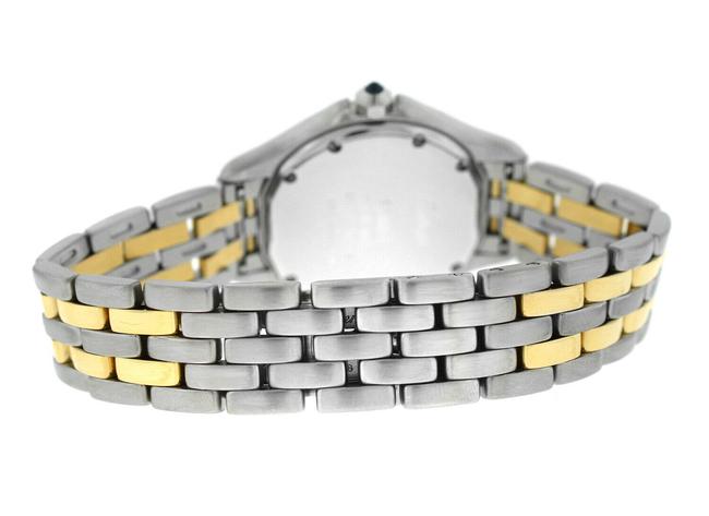 Cartier Silver Panthere Cougar 119000r Ladies Gold Steel Two Row Quartz 26mm Watch Cartier Silver Panthere Cougar 119000r Ladies Gold Steel Two Row Quartz 26mm Watch