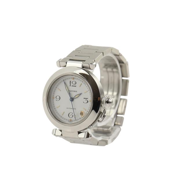 Cartier Silver Pasha Stainless Steel Watch Cartier Silver Pasha Stainless Steel Watch