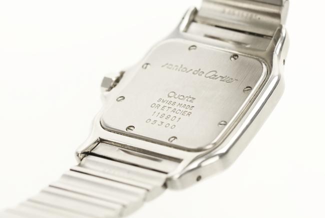 Cartier Silver Santos Galbee Two Tone Moon Phase Watch Cartier Silver Santos Galbee Two Tone Moon Phase Watch