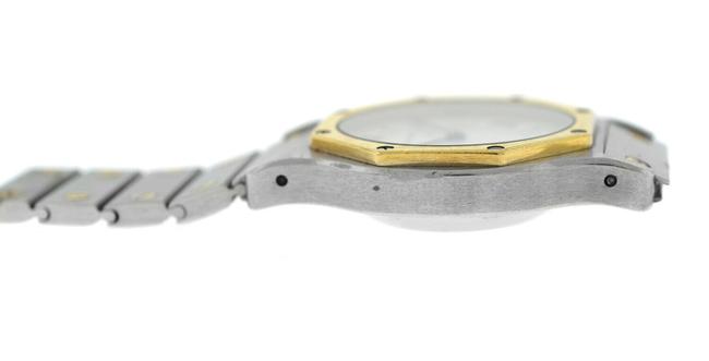 Cartier Gold Silver Santos Octagon 18k Yellow Steel 30mm Watch Cartier Gold Silver Santos Octagon 18k Yellow Steel 30mm Watch