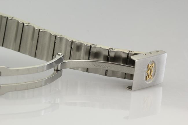 Cartier Silver Santos Octagon Watch Cartier Silver Santos Octagon Watch