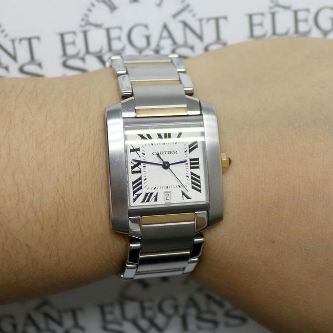 Cartier Gold & Steel Tank Francaise Large 2-tone Gold/Steel 28mm W51005q4 B&p Watch Cartier Gold & Steel Tank Francaise Large 2-tone Gold/Steel 28mm W51005q4 B&p Watch