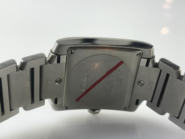 Cartier White Tank Francaise Midsize Stainless Steel Watch Cartier White Tank Francaise Midsize Stainless Steel Watch