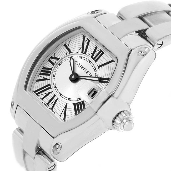 Cartier Silver Roman Roadster Dial Numerals Steel Ladies W62016v3 Watch Cartier Silver Roman Roadster Dial Numerals Steel Ladies W62016v3 Watch