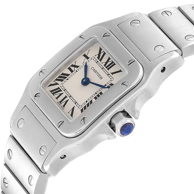 Cartier Silver Santos Galbee Small Steel Dial Quartz W20056d6 Watch Cartier Silver Santos Galbee Small Steel Dial Quartz W20056d6 Watch