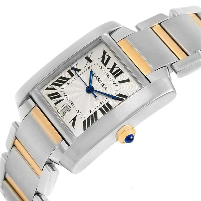 Cartier Silver Tank Francaise Large Steel Yellow Gold Unisex W51005q4 Watch Cartier Silver Tank Francaise Large Steel Yellow Gold Unisex W51005q4 Watch