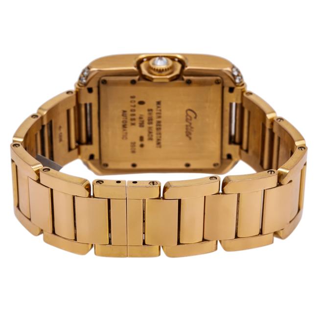 Cartier Silver Tank Anglaise Wt100003 30mm Flinque Dial with 1.74 Ct Watch Cartier Silver Tank Anglaise Wt100003 30mm Flinque Dial with 1.74 Ct Watch