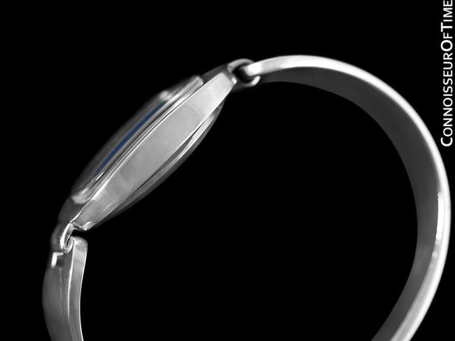 Corum Dark Sky Blue "Love Bond" Ladies Vintage Bangle Bracelet Sterling Silv Watch Corum Dark Sky Blue "Love Bond" Ladies Vintage Bangle Bracelet Sterling Silv Watch