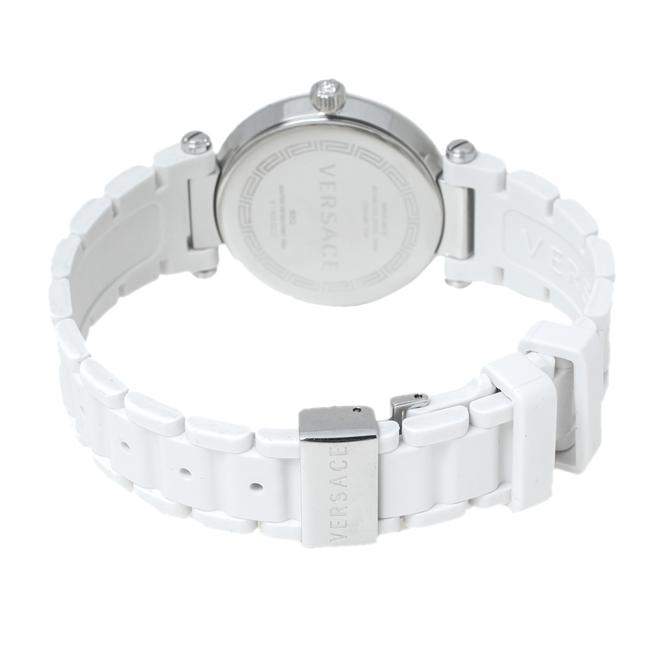 Versace White Mother Of Pearl White Ceramic Stainless Steel Rubber Reve 92q Womens Wristwatch 35 Mm Watch Versace White Mother Of Pearl White Ceramic Stainless Steel Rubber Reve 92q Womens Wristwatch 35 Mm Watch