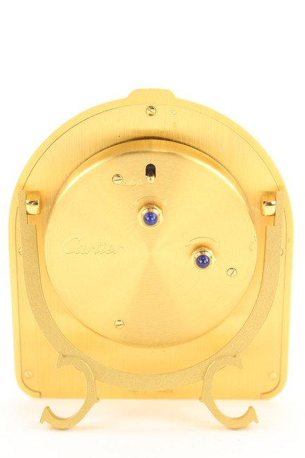 Cartier Gold 73mm Red 6602 Tortue Alarm Clock Desk 148ct25 Watch Cartier Gold 73mm Red 6602 Tortue Alarm Clock Desk 148ct25 Watch