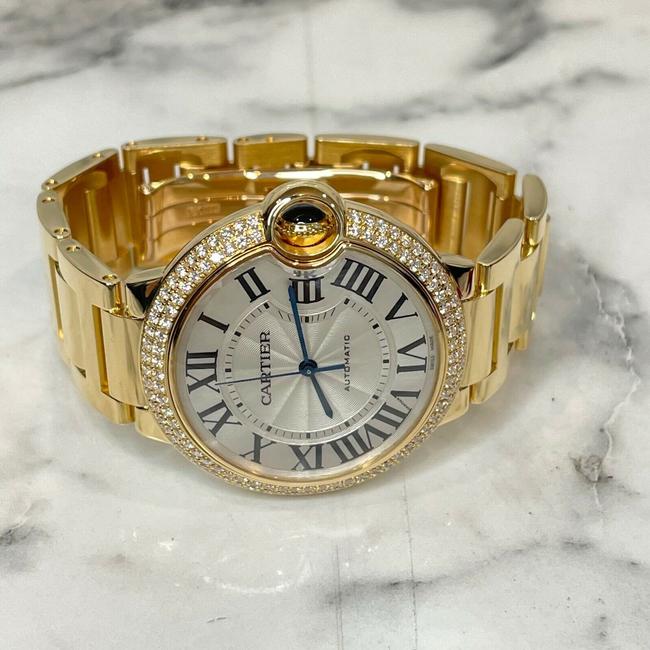 Cartier Gold Ballon Bleu 36mm 18k Yellow Diamond Bezel We9007z3 Watch Cartier Gold Ballon Bleu 36mm 18k Yellow Diamond Bezel We9007z3 Watch