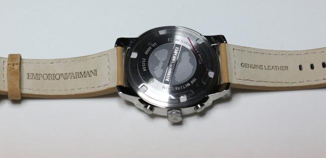 Emporio Armani Black and Light Brown Leather Mens Ar6060 Watch Emporio Armani Black and Light Brown Leather Mens Ar6060 Watch