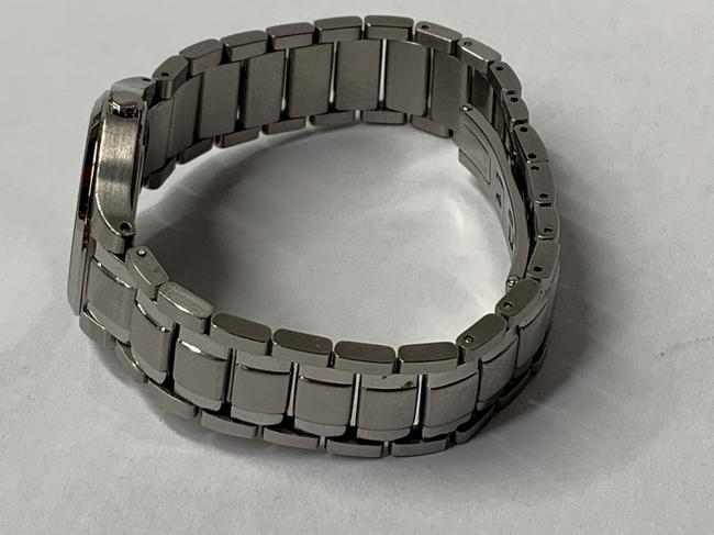 Movado Black/Silver 0606784 Collection Stainless Steel Watch Movado Black/Silver 0606784 Collection Stainless Steel Watch
