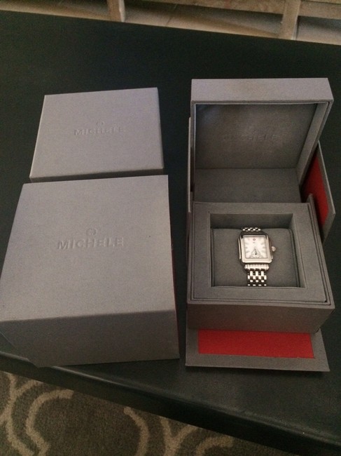 Michele Silver deco 16 Diamond Dial Watch Michele Silver deco 16 Diamond Dial Watch