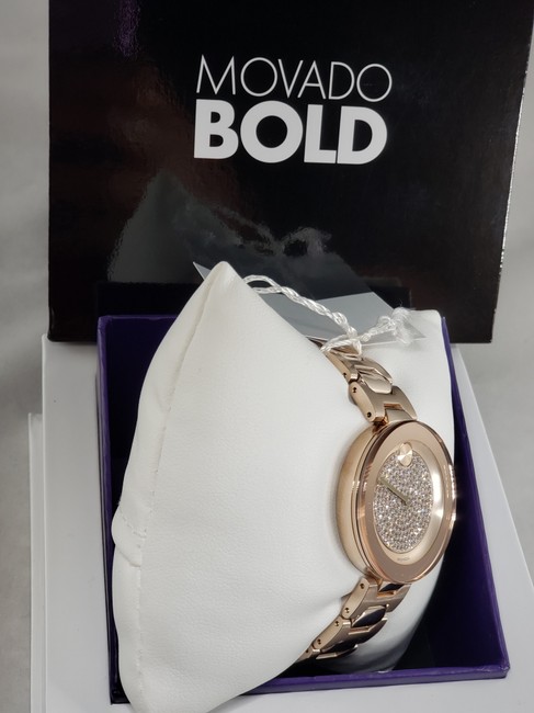 Movado Rose Gold Crystal Pave Dial Ladies 3600493 Watch Movado Rose Gold Crystal Pave Dial Ladies 3600493 Watch