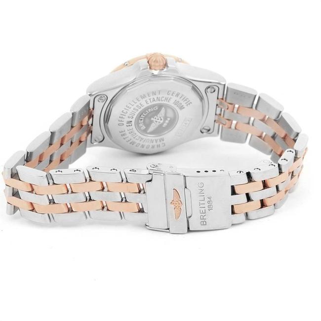 Breitling 18k Rose Gold Mop Diamond and Stainless Steel Galactic C71340 Womens 30mm Watch Breitling 18k Rose Gold Mop Diamond and Stainless Steel Galactic C71340 Womens 30mm Watch