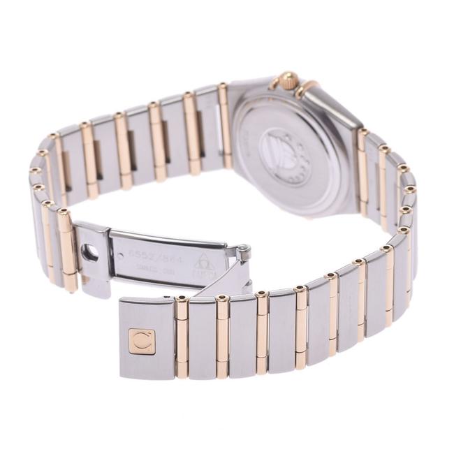 Omega Champagne 18k Yellow Gold and Stainless Steel Constellation 1272.1 Quartz Womens Wristwatch 22 Mm Watch Omega Champagne 18k Yellow Gold and Stainless Steel Constellation 1272.1 Quartz Womens Wristwatch 22 Mm Watch