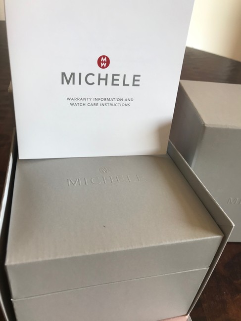 Michele Stainless Diamond Deco Watch Michele Stainless Diamond Deco Watch