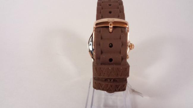 Michele Rose Gold/Brown Jelly Tahitian Mww12f000060 Womens Bean Chronograph New Watch Michele Rose Gold/Brown Jelly Tahitian Mww12f000060 Womens Bean Chronograph New Watch