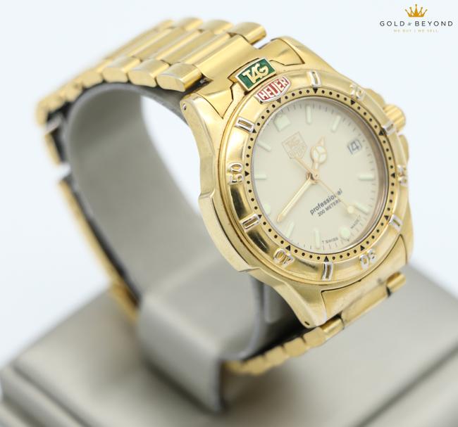 TAG Heuer Champage/ Gold Plated 4000 Series Professional 994.713k Watch TAG Heuer Champage/ Gold Plated 4000 Series Professional 994.713k Watch