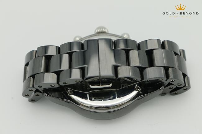 Michele Black Ceramic Diamond Bezel Jetway Watch Michele Black Ceramic Diamond Bezel Jetway Watch