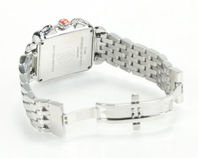 Michele Silver Deco Diamond Bezel Watch Michele Silver Deco Diamond Bezel Watch