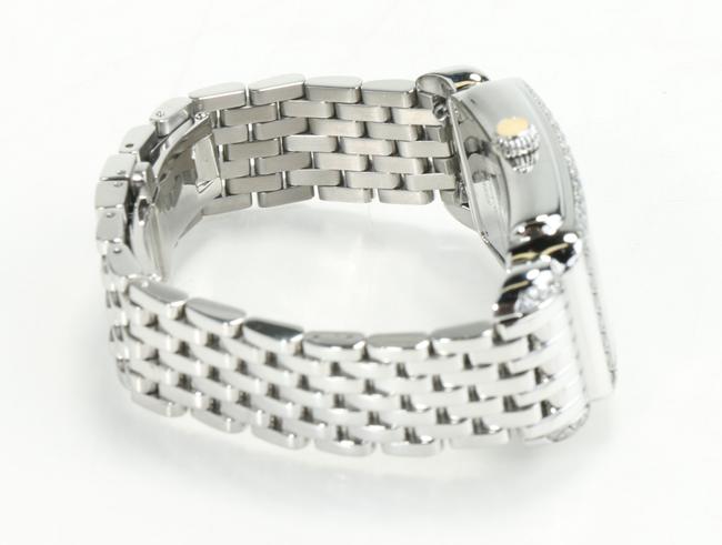 Michele Silver Deco Diamonds Stainless Steel Watch Michele Silver Deco Diamonds Stainless Steel Watch