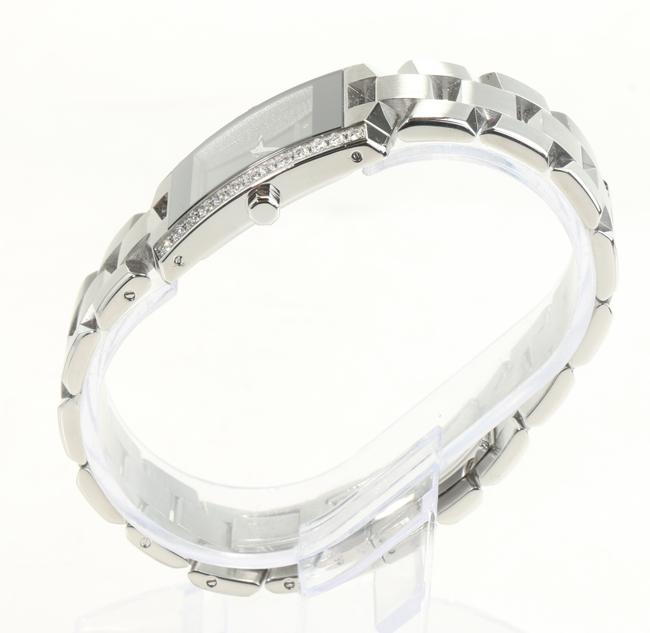 Movado Black/Silver 26mm Eliro Diamond Rectangular Watch Movado Black/Silver 26mm Eliro Diamond Rectangular Watch
