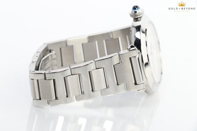 Cartier White/ Stainless Steel Pasha De 42mm 2730 Watch Cartier White/ Stainless Steel Pasha De 42mm 2730 Watch