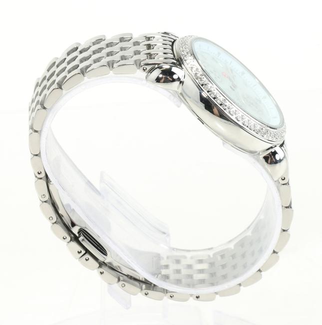 Michele Stainless Steel Csx Diamond Bezel Mother Of Pearl Watch Michele Stainless Steel Csx Diamond Bezel Mother Of Pearl Watch