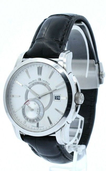 Maurice Lacroix Cream Pontos Reserve De Marche Steel 40mm Mens Wa Watch Maurice Lacroix Cream Pontos Reserve De Marche Steel 40mm Mens Wa Watch