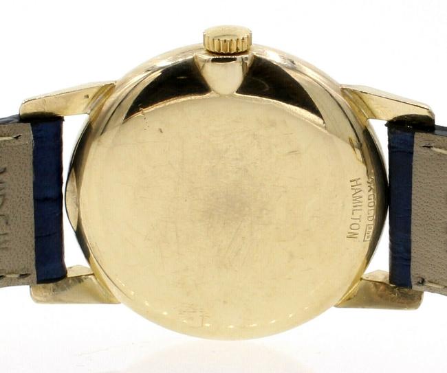 Hamilton Champagne Vintage 14k Yellow Gold Manual Wind Round Mens Watch Hamilton Champagne Vintage 14k Yellow Gold Manual Wind Round Mens Watch