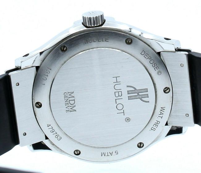 Hublot Blue Mdm Geneve 42mm Stainless Black Rubber 191 Watch Hublot Blue Mdm Geneve 42mm Stainless Black Rubber 191 Watch