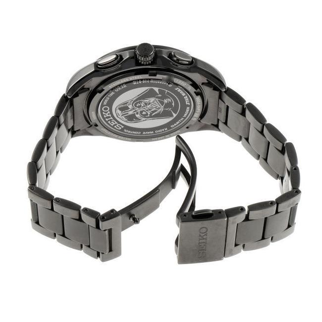 Seiko Solar Brights Star Wars Darth Vader Limited To 1500 Saga125 8b54-0ap0 Black Dial Stainless Steel Pvd Watch Seiko Solar Brights Star Wars Darth Vader Limited To 1500 Saga125 8b54-0ap0 Black Dial Stainless Steel Pvd Watch