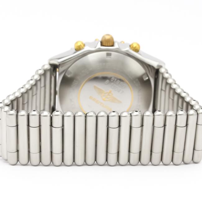 Breitling Chronomat Stainless Steel Yellow Gold (18k) Mens Sports B13047 Watch Breitling Chronomat Stainless Steel Yellow Gold (18k) Mens Sports B13047 Watch
