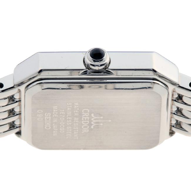 Seiko Credor Signo Side Diamond Ladies Gste889 Stainless Steel White Shell Dial Watch Seiko Credor Signo Side Diamond Ladies Gste889 Stainless Steel White Shell Dial Watch