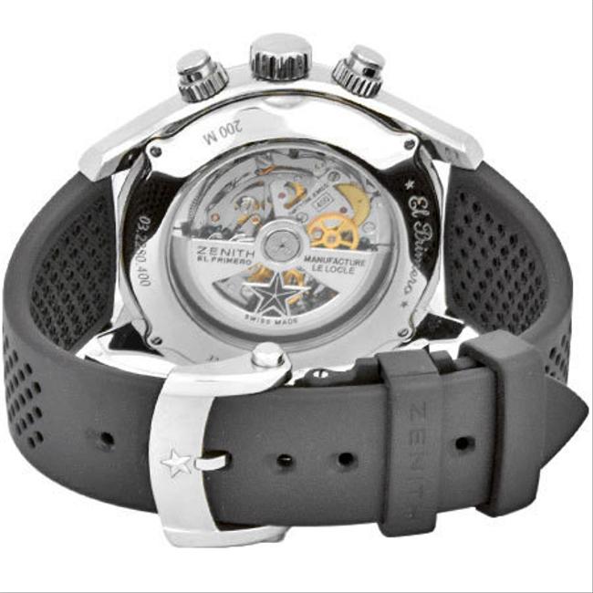 Zenith El Primero Sport Chronograph Stainless Steel Mens Gray Dial Back Scale 03.2280.400 / 91.r576 Watch Zenith El Primero Sport Chronograph Stainless Steel Mens Gray Dial Back Scale 03.2280.400 / 91.r576 Watch