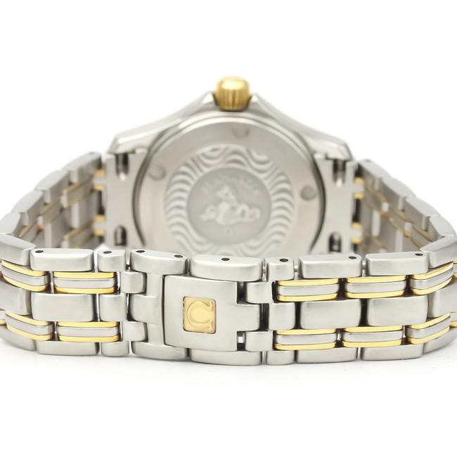 Omega Seamaster Quartz Stainless Steel Yellow Gold (18k) Womens Sports Watch Omega Seamaster Quartz Stainless Steel Yellow Gold (18k) Womens Sports Watch