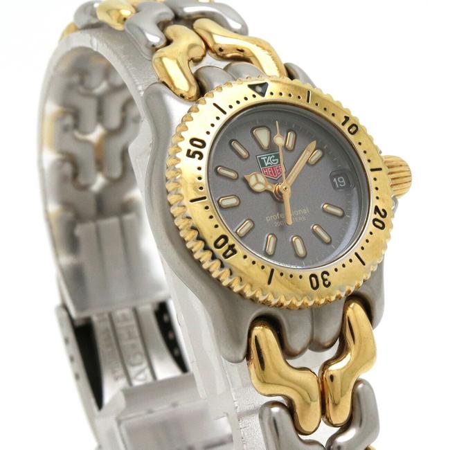 TAG Heuer Cell Date Series Gray Dial Stainless Steel Gold Plated Combination Ladies Quartz S95.208 Watch TAG Heuer Cell Date Series Gray Dial Stainless Steel Gold Plated Combination Ladies Quartz S95.208 Watch