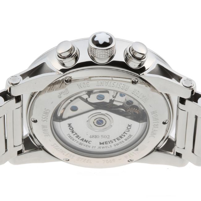 Montblanc Timewalker Chronograph Mens 7069 Stainless Steel Silver Arabian Dial Watch Montblanc Timewalker Chronograph Mens 7069 Stainless Steel Silver Arabian Dial Watch