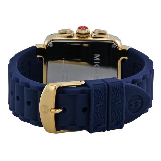 Michele Blue Jelly Park Bean Silicone Chronograph Mww06l000027 Watch Michele Blue Jelly Park Bean Silicone Chronograph Mww06l000027 Watch