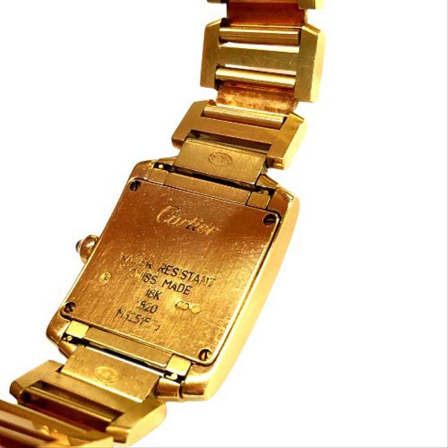 Cartier Great Condition Tank Francaise 18 Karat Yellow Gold Ladies Wrist Watch Cartier Great Condition Tank Francaise 18 Karat Yellow Gold Ladies Wrist Watch