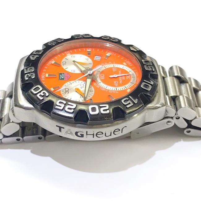 TAG Heuer Great Condition Formula 1 Chronograph Stainless Steel with Orange Dial Watch TAG Heuer Great Condition Formula 1 Chronograph Stainless Steel with Orange Dial Watch