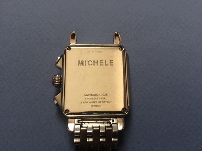 Michele Silver Stainless Steel Deco Watch Michele Silver Stainless Steel Deco Watch
