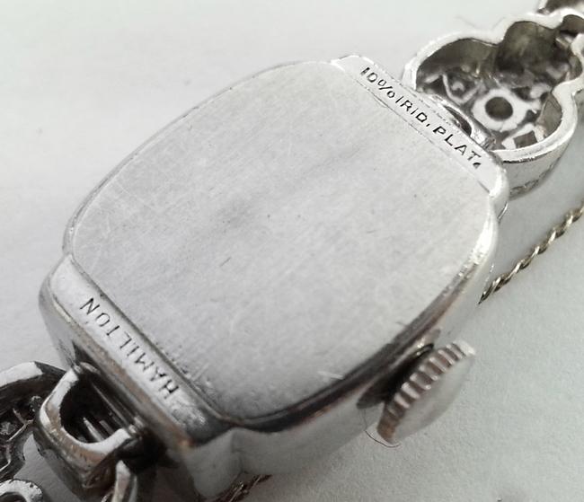 Hamilton Vintage Platinum with 128 Diamonds with Mechanical Movement Watch Hamilton Vintage Platinum with 128 Diamonds with Mechanical Movement Watch